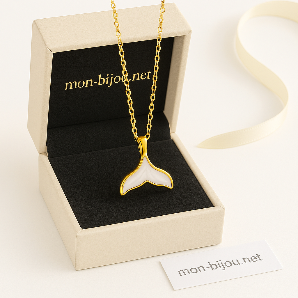 Collier Queue de Baleine Doré