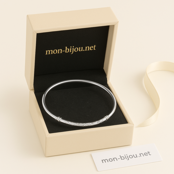 Jonc en Argent Blanc 92,5%