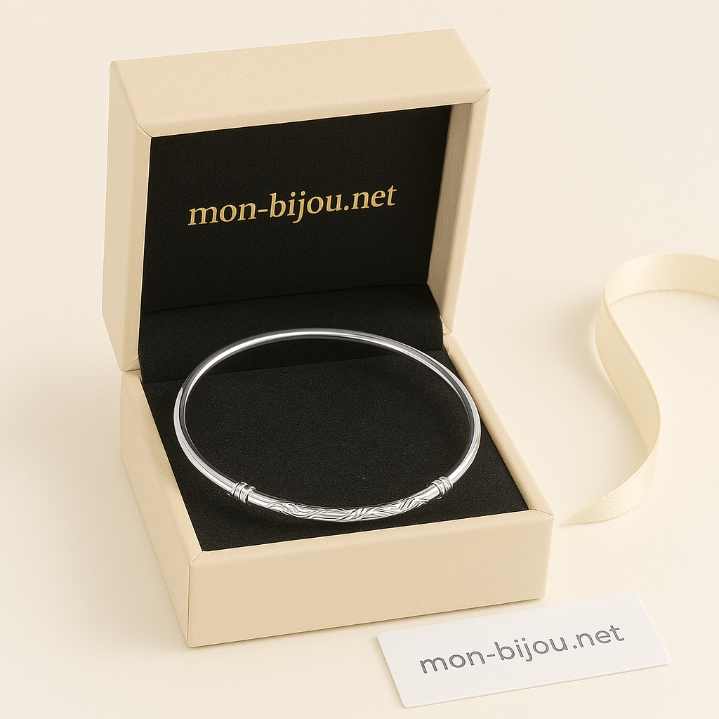 Jonc en Argent Blanc 92,5%