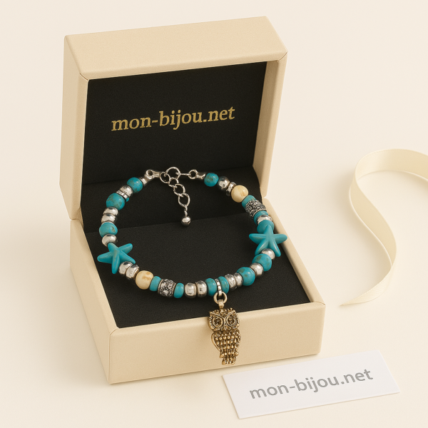 Bracelet Perles & Étoiles de Mer