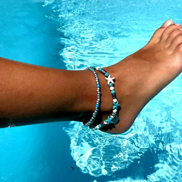 Bracelet Perles & Étoiles de Mer – Image 2