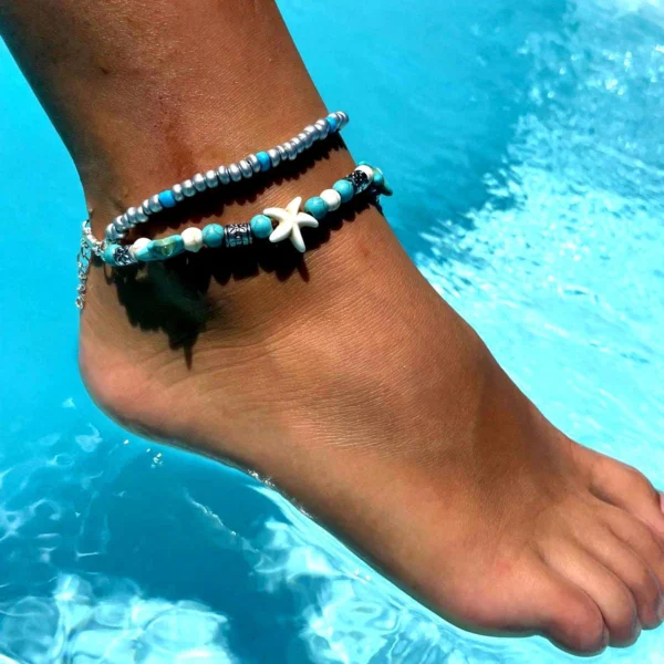Bracelet Perles & Étoiles de Mer – Image 3